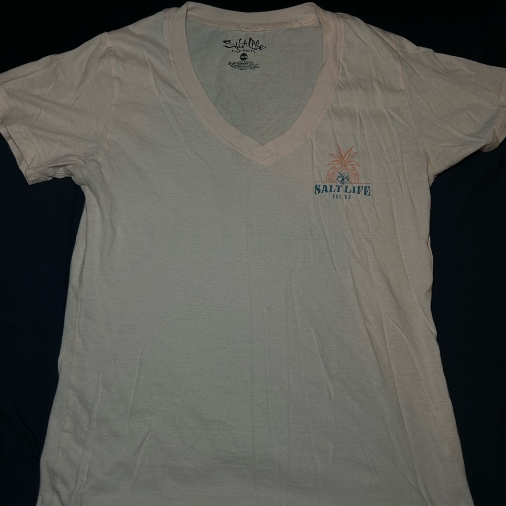 Salt Life Light Pink V-Neck T-Shirt